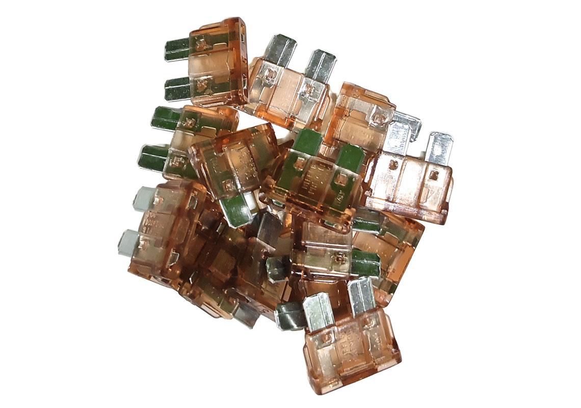 100 FUSIBLES MARRON CLAIR LAMELLAIRES ENFICHABLES 5A